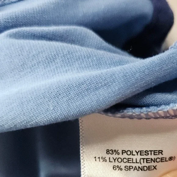 Peter Millar Performance Polo Shirt Mens Large Blue Stretch Golf Casual - Picture 5 of 8